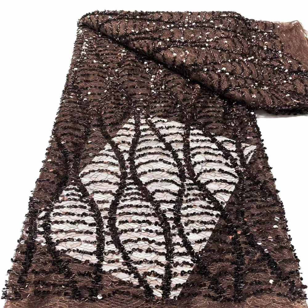 Beaded lace Fabric - 5 Yards | COD HN545