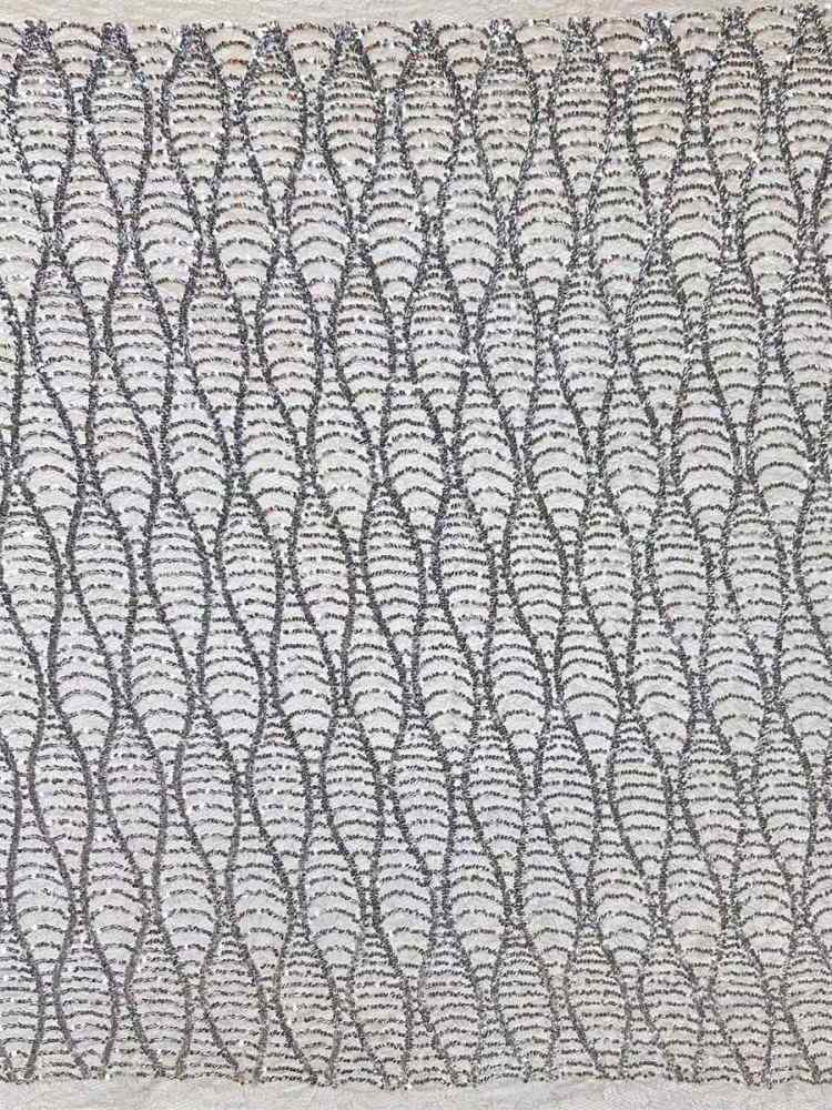 Beaded lace Fabric - 5 Yards | COD HN545