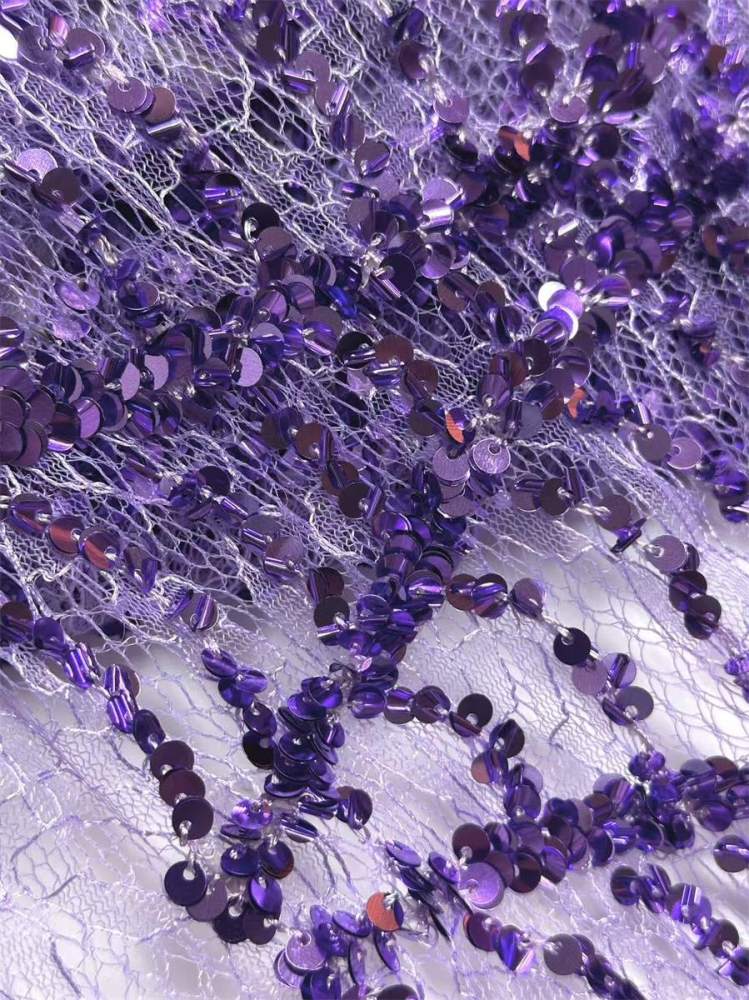 Beaded lace Fabric - 5 Yards | COD HN545