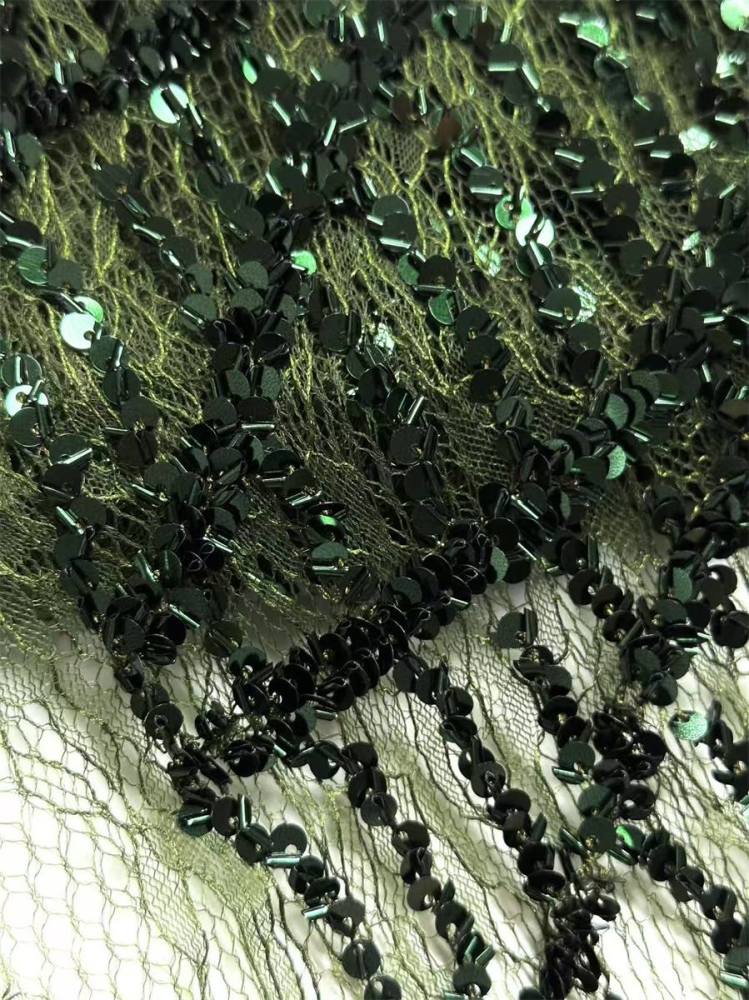 Beaded lace Fabric - 5 Yards | COD HN545