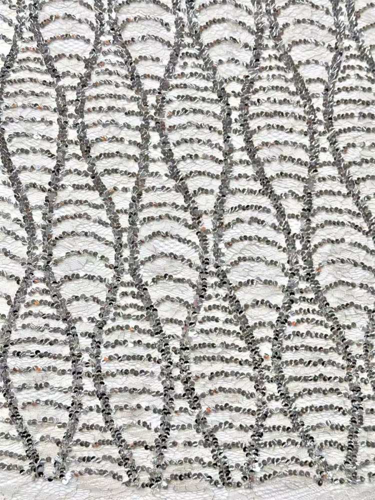 Beaded lace Fabric - 5 Yards | COD HN545