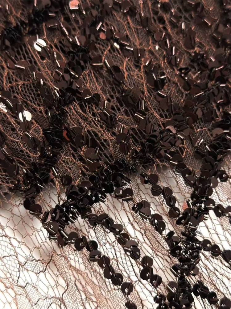 Beaded lace Fabric - 5 Yards | COD HN545