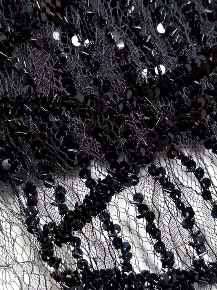 Beaded lace Fabric - 5 Yards | COD HN545