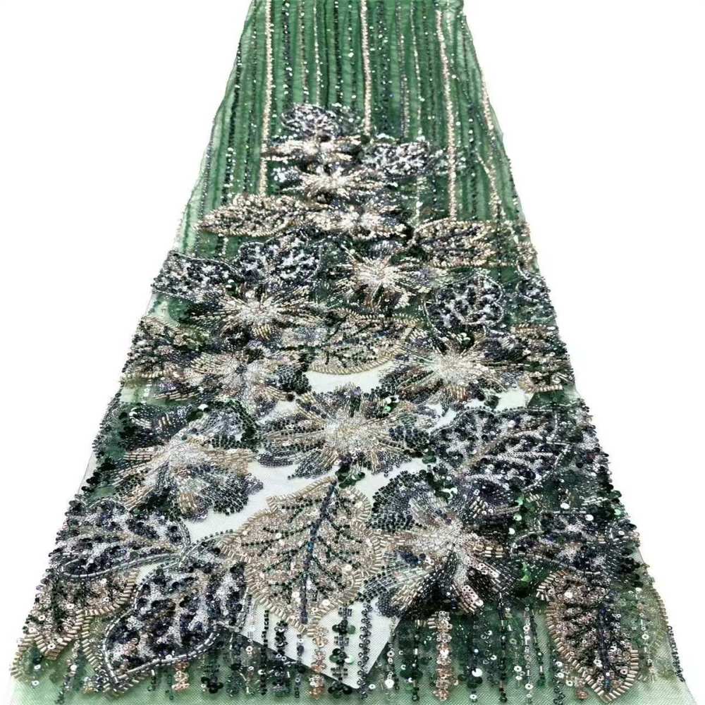 Beaded Tulle Fabric - 5 Yards | HN543