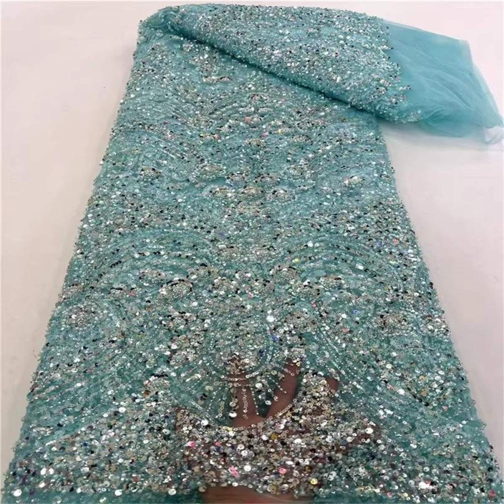 Beaded Tulle Fabric - 5 Yards | COD lil055