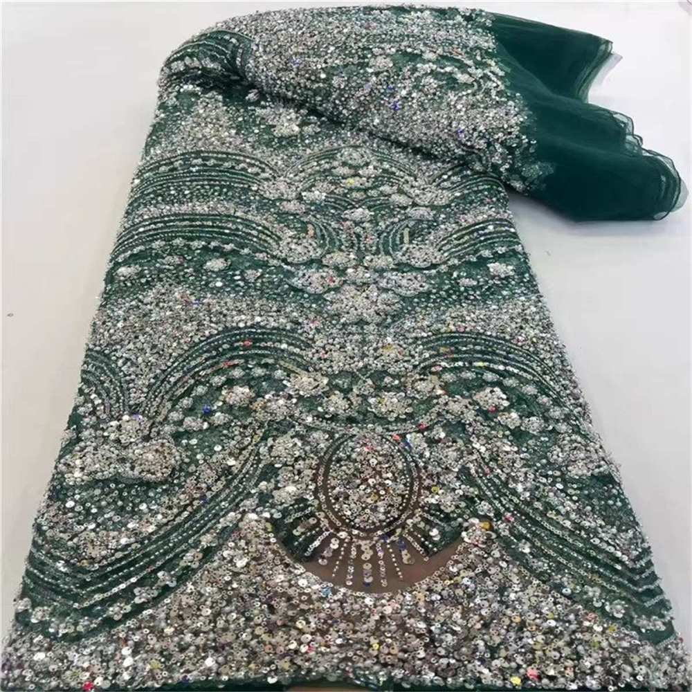 Beaded Tulle Fabric - 5 Yards | COD lil055