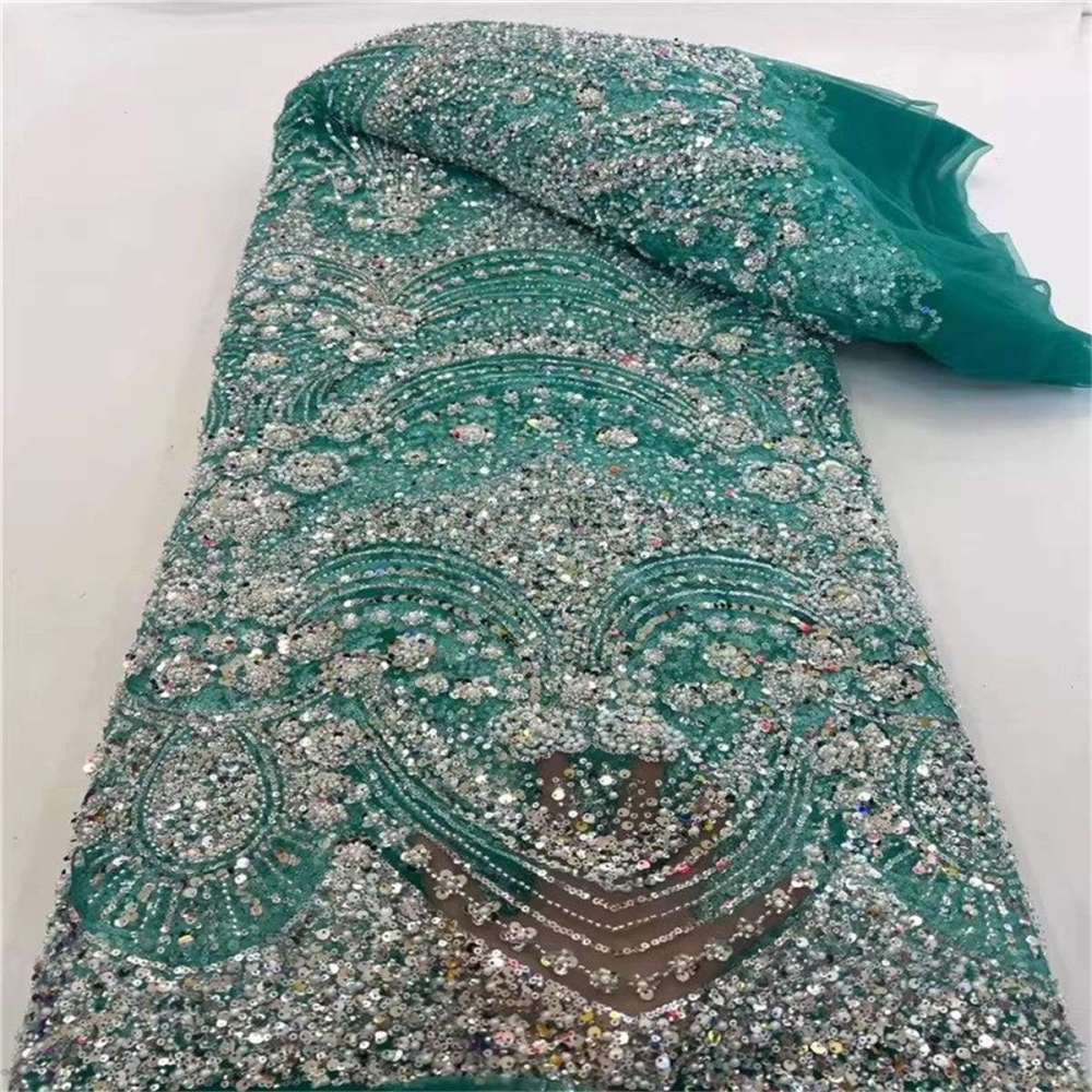 Beaded Tulle Fabric - 5 Yards | COD lil055