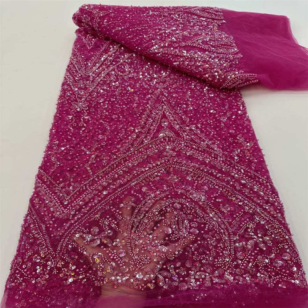 Beaded Tulle Fabric - 5 Yards | COD