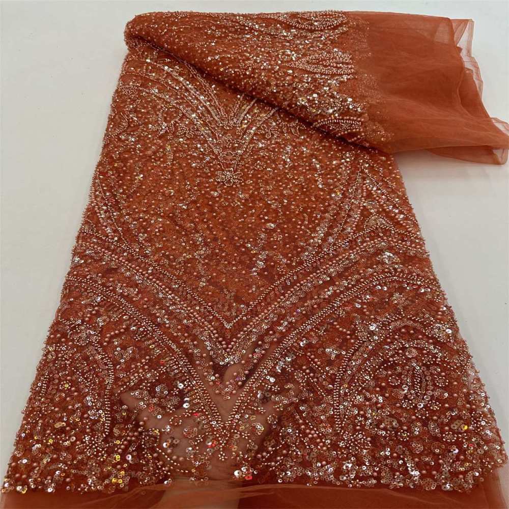 Beaded Tulle Fabric - 5 Yards | COD