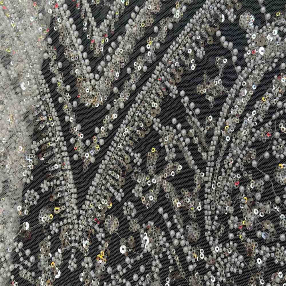 Beaded Tulle Fabric - 5 Yards | COD