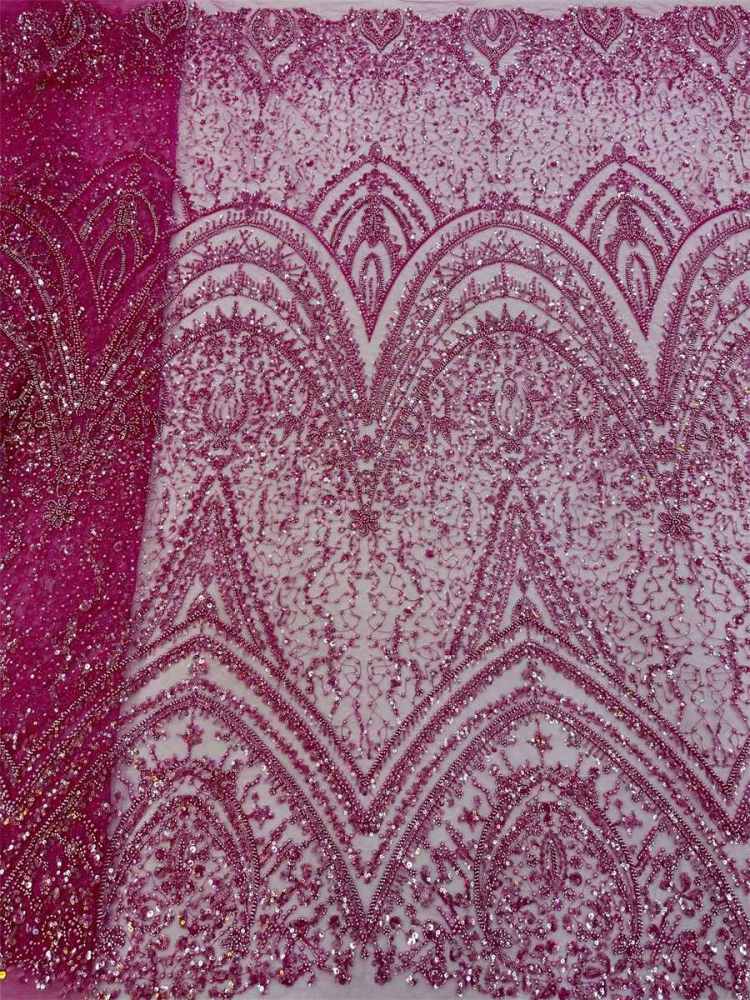 Beaded Tulle Fabric - 5 Yards | COD