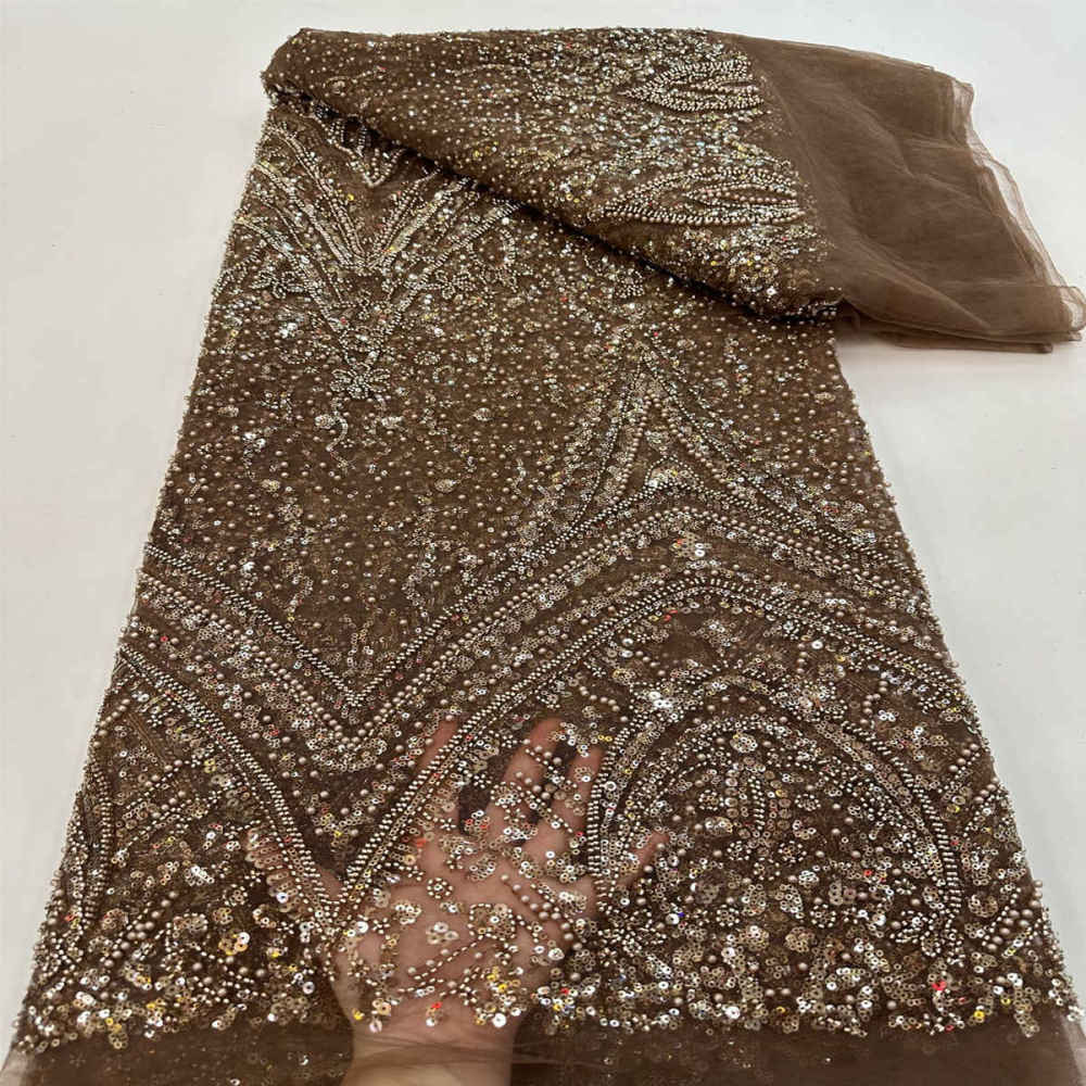 Beaded Tulle Fabric - 5 Yards | STN lil056