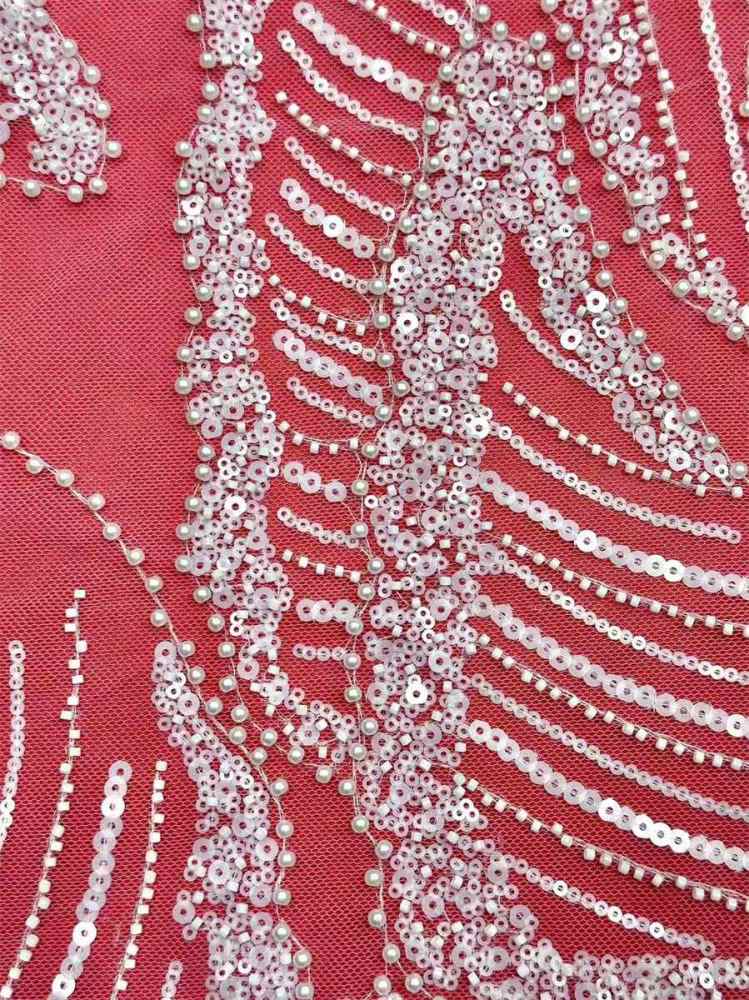 Beaded Tulle Fabric - 5 Yards | COD HN547