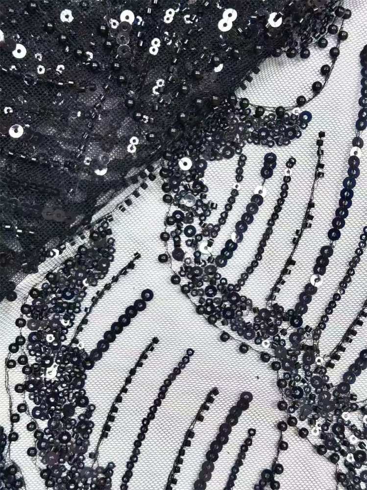 Beaded Tulle Fabric - 5 Yards | COD HN547