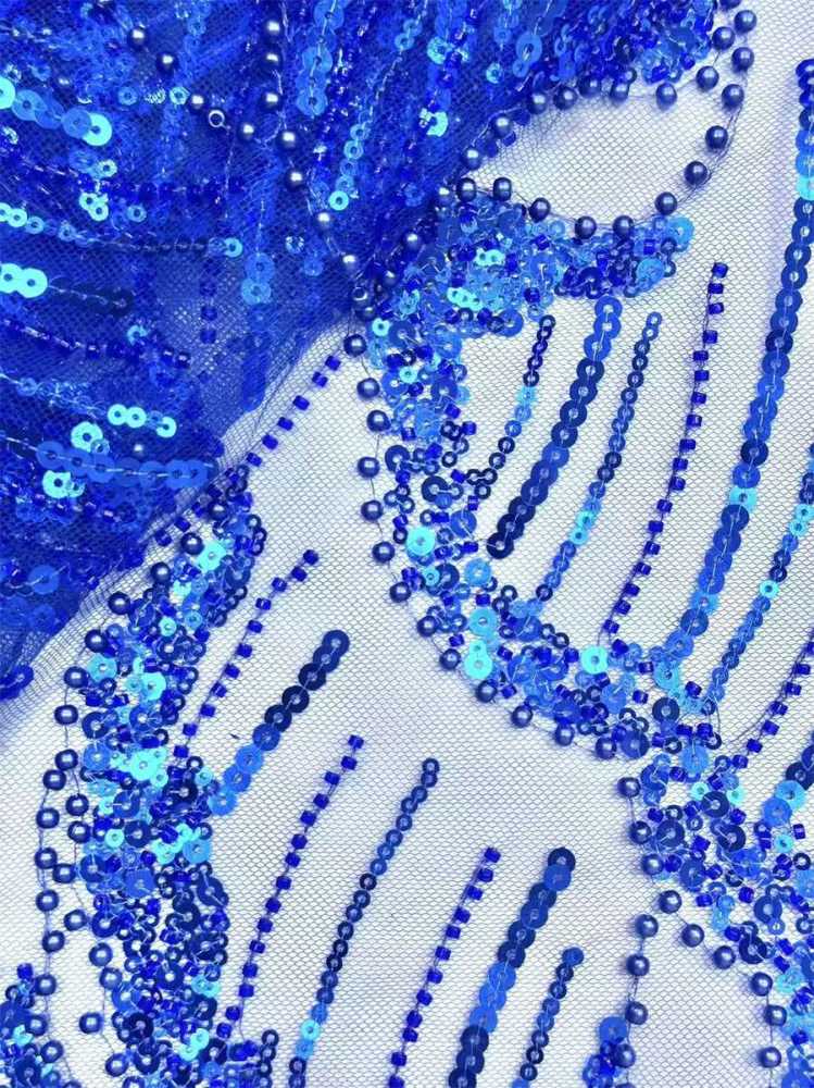 Beaded Tulle Fabric - 5 Yards | COD HN547
