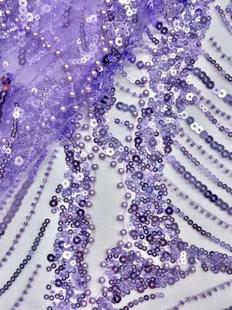 Beaded Tulle Fabric - 5 Yards | COD HN547