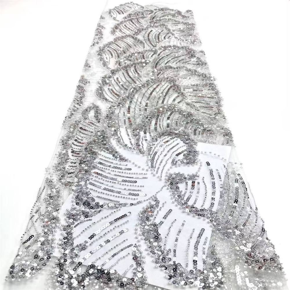Beaded Tulle Fabric - 5 Yards | COD HN547