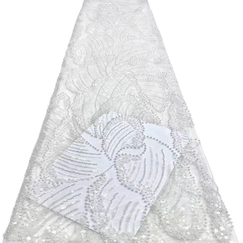 Beaded Tulle Fabric - 5 Yards | COD HN547