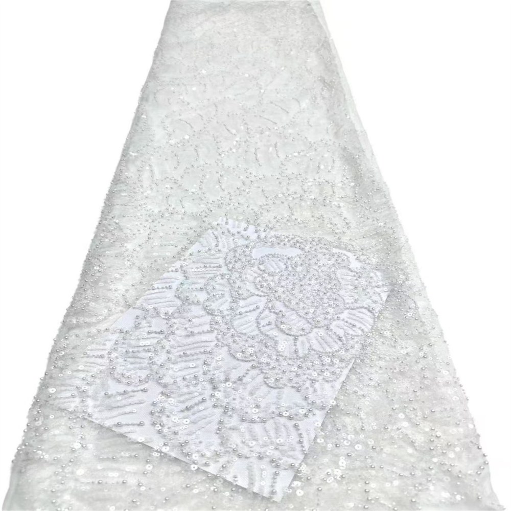 Beaded Tulle Fabric - 5 Yards | COD HN548