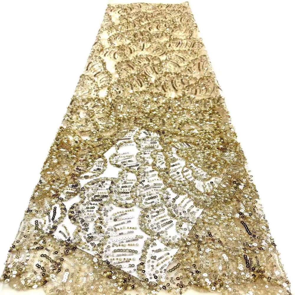 Beaded Tulle Fabric - 5 Yards | COD HN548