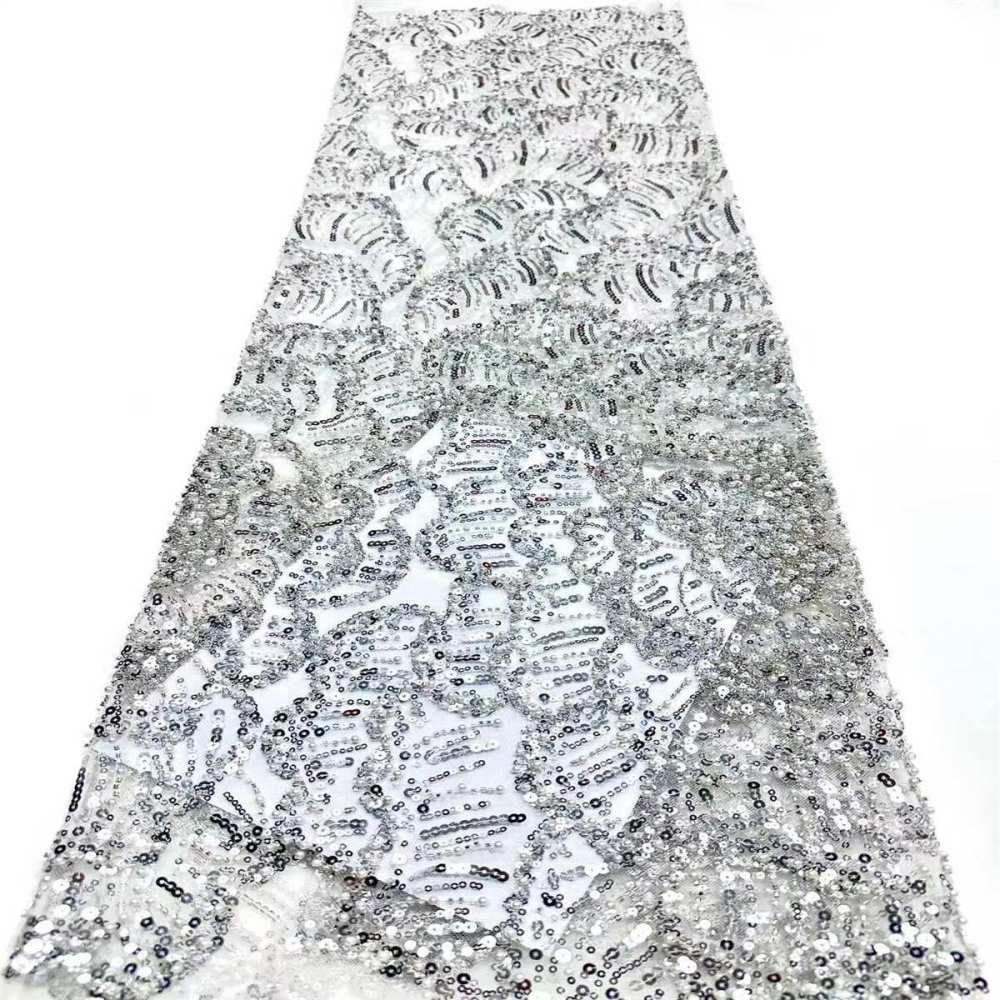 Beaded Tulle Fabric - 5 Yards | COD HN548
