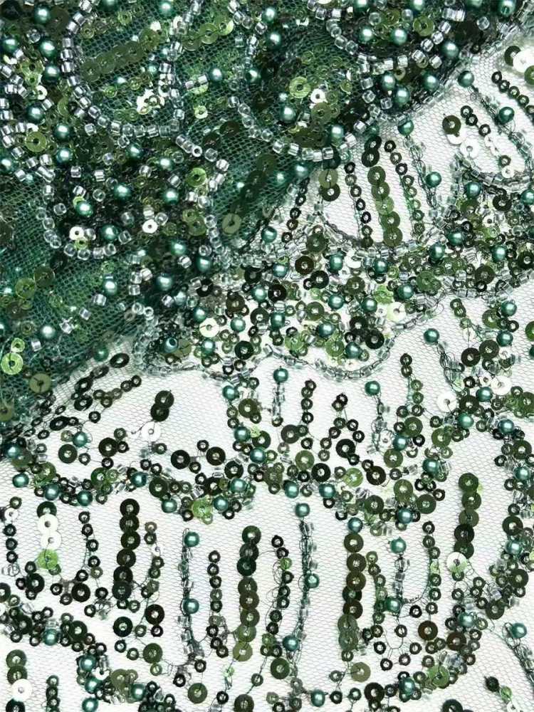 Beaded Tulle Fabric - 5 Yards | COD HN548