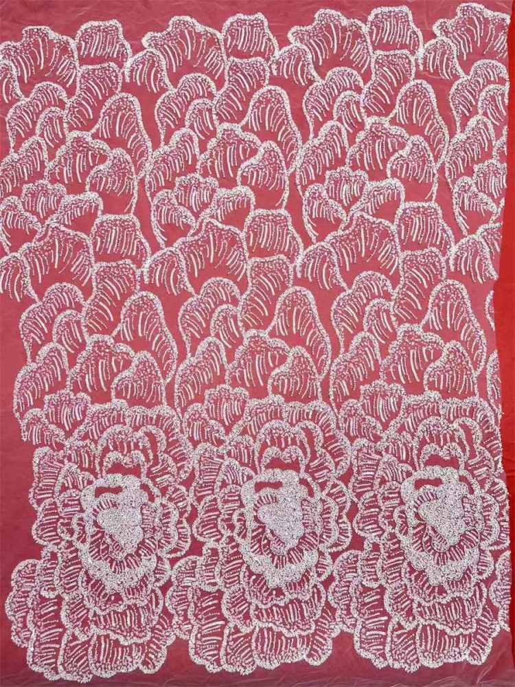 Beaded Tulle Fabric - 5 Yards | COD HN548