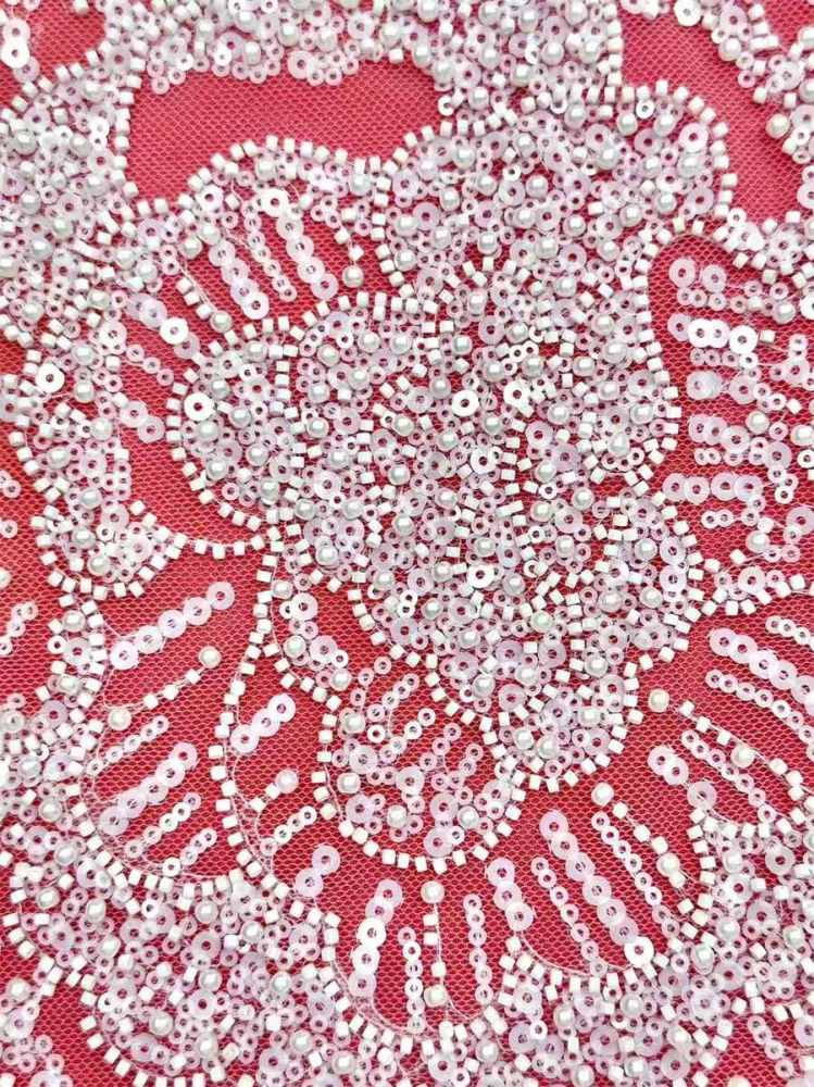 Beaded Tulle Fabric - 5 Yards | COD HN548