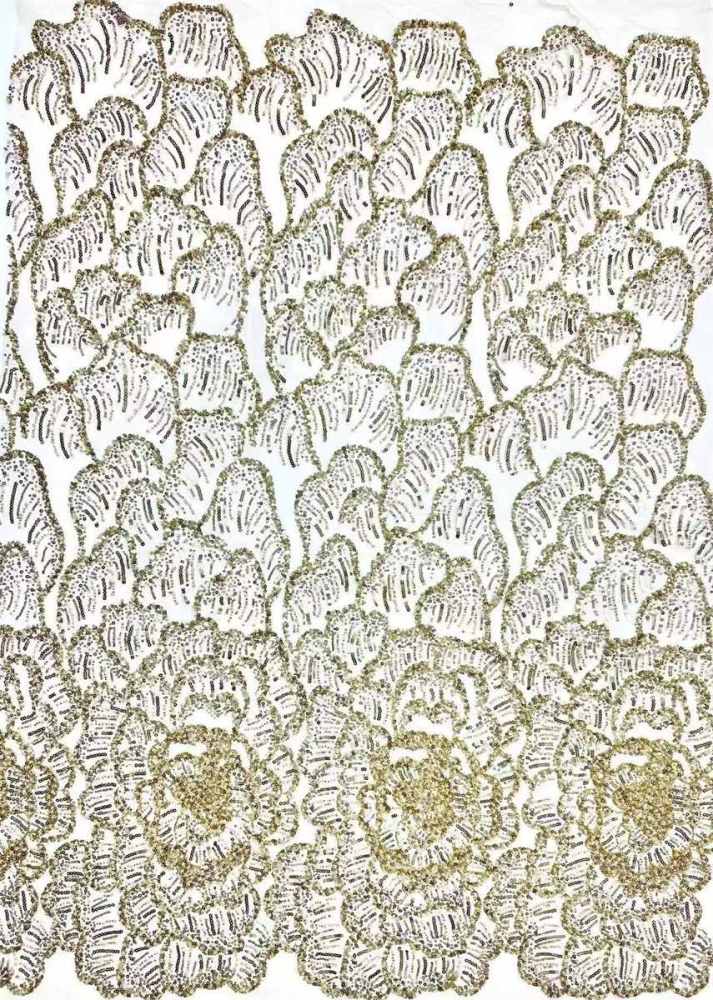 Beaded Tulle Fabric - 5 Yards | COD HN548