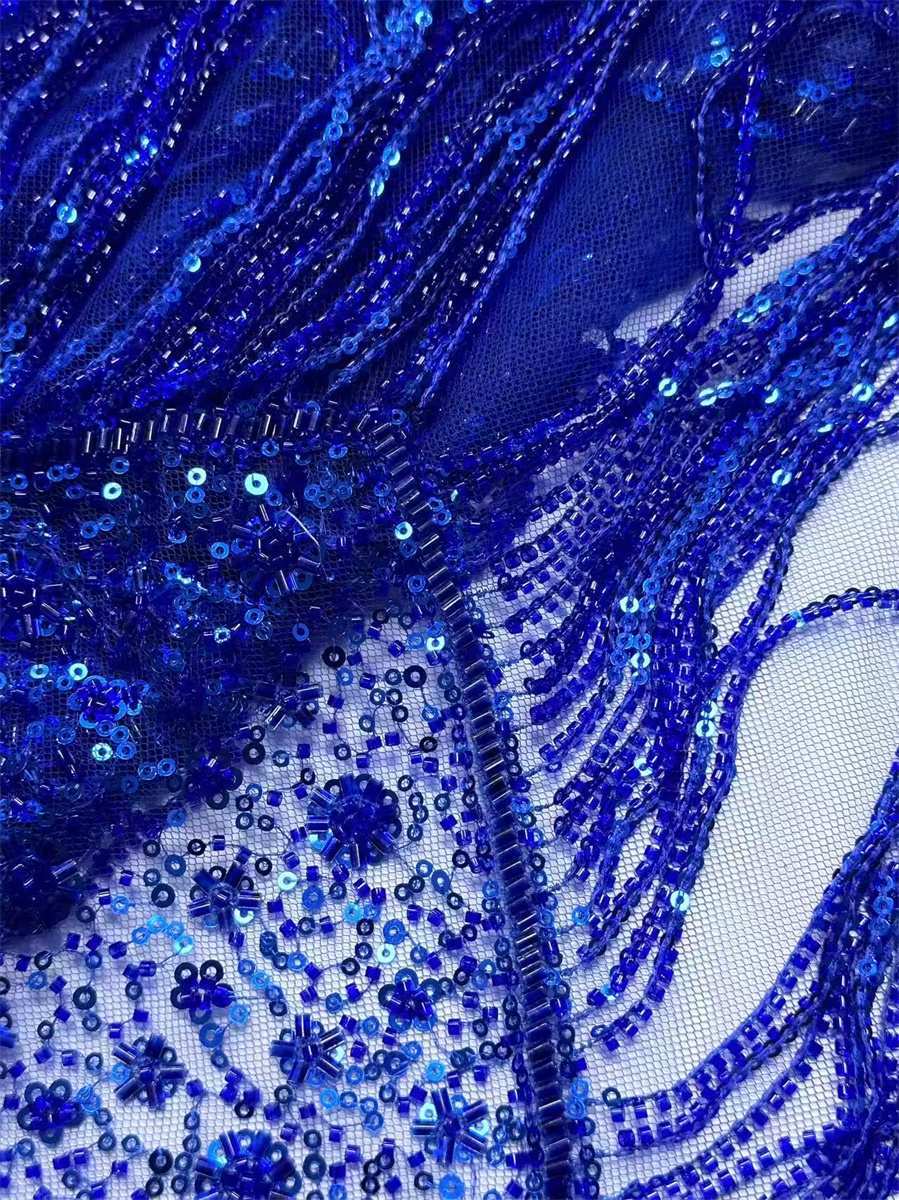 Beaded Tulle Fabric - 5 Yards | COD HN553