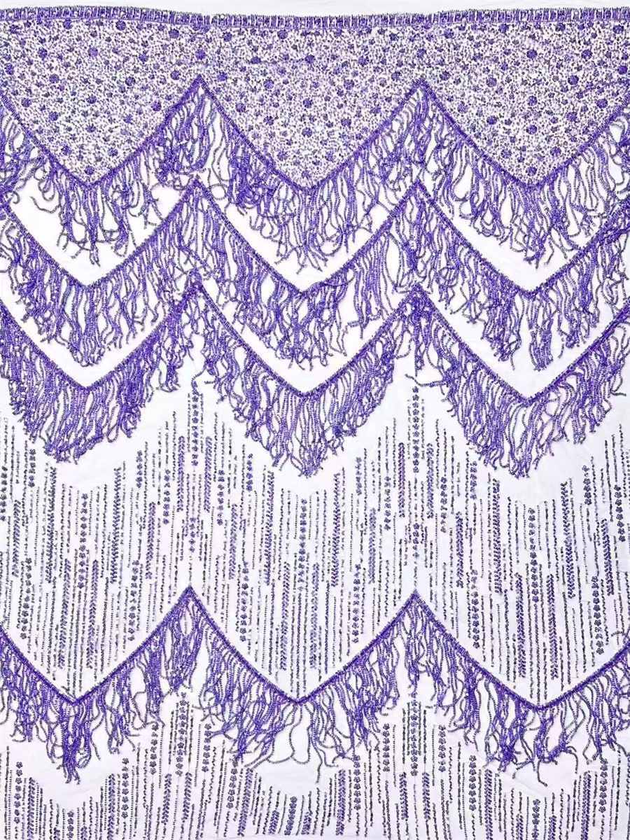 Beaded Tulle Fabric - 5 Yards | COD HN553