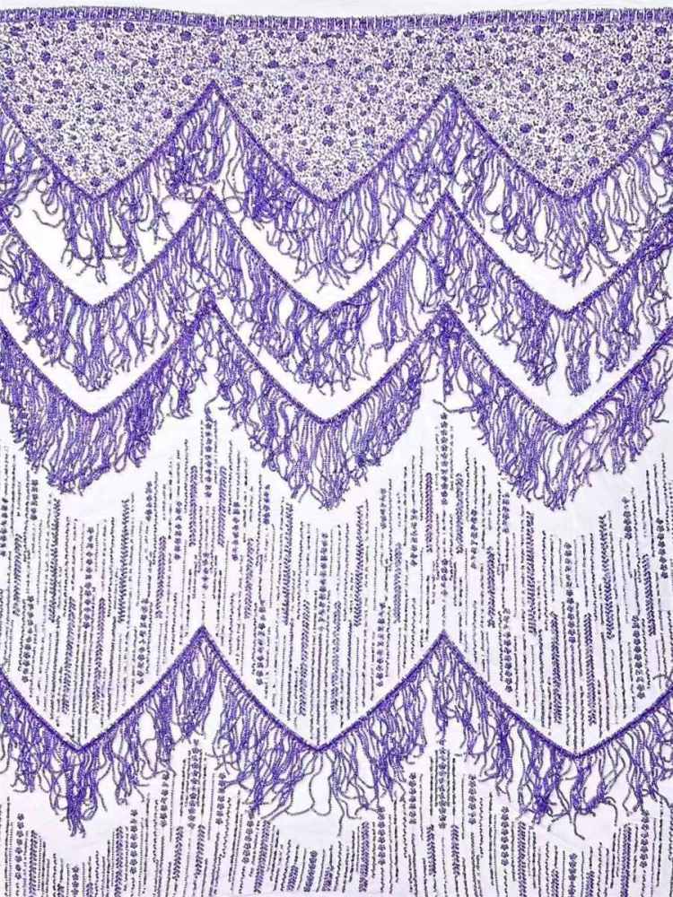 Beaded Tulle Fabric - 5 Yards | COD HN553