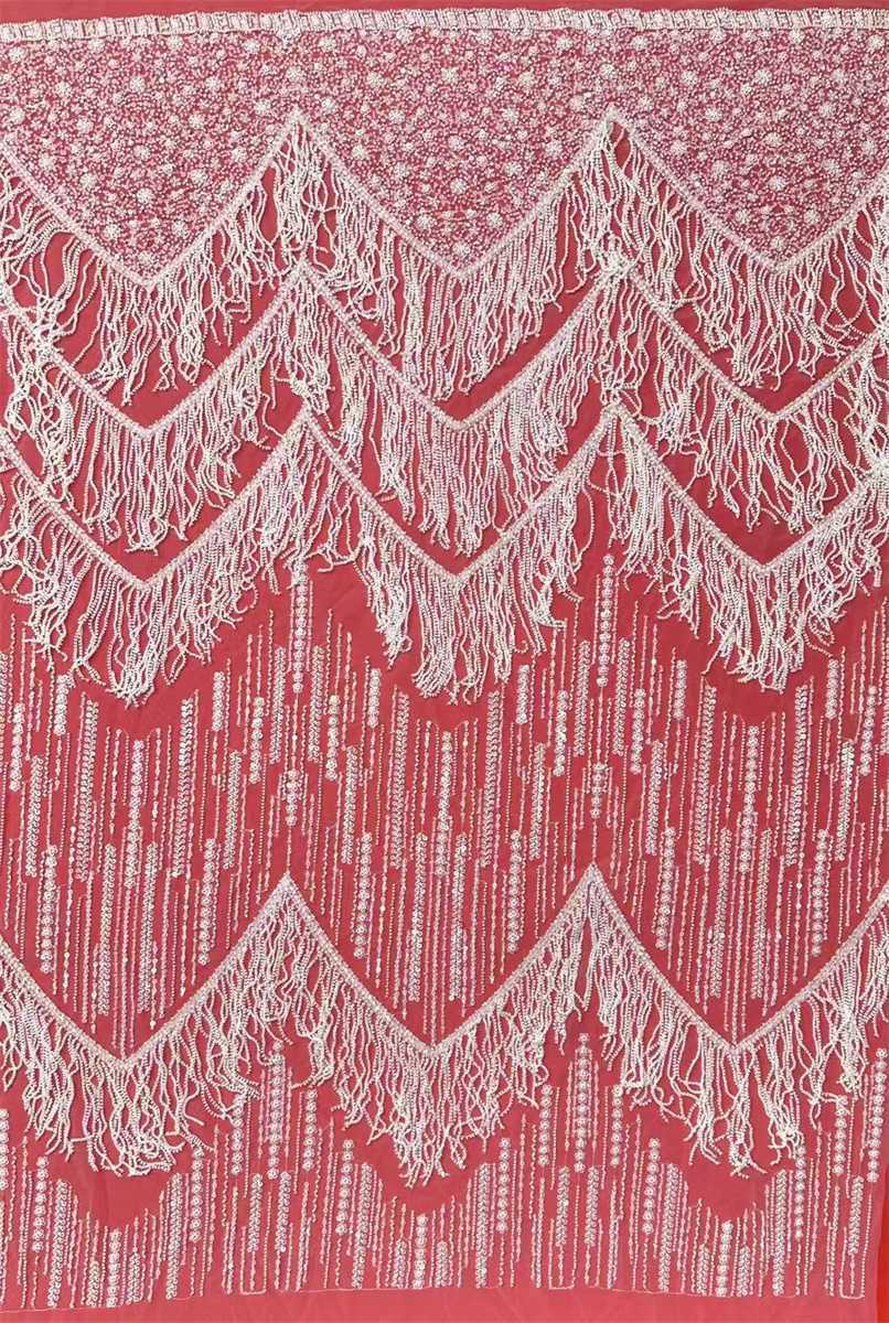 Beaded Tulle Fabric - 5 Yards | COD HN553