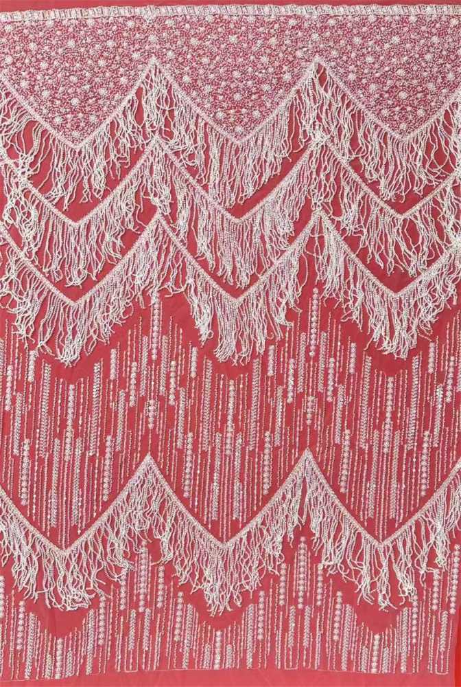 Beaded Tulle Fabric - 5 Yards | COD HN553