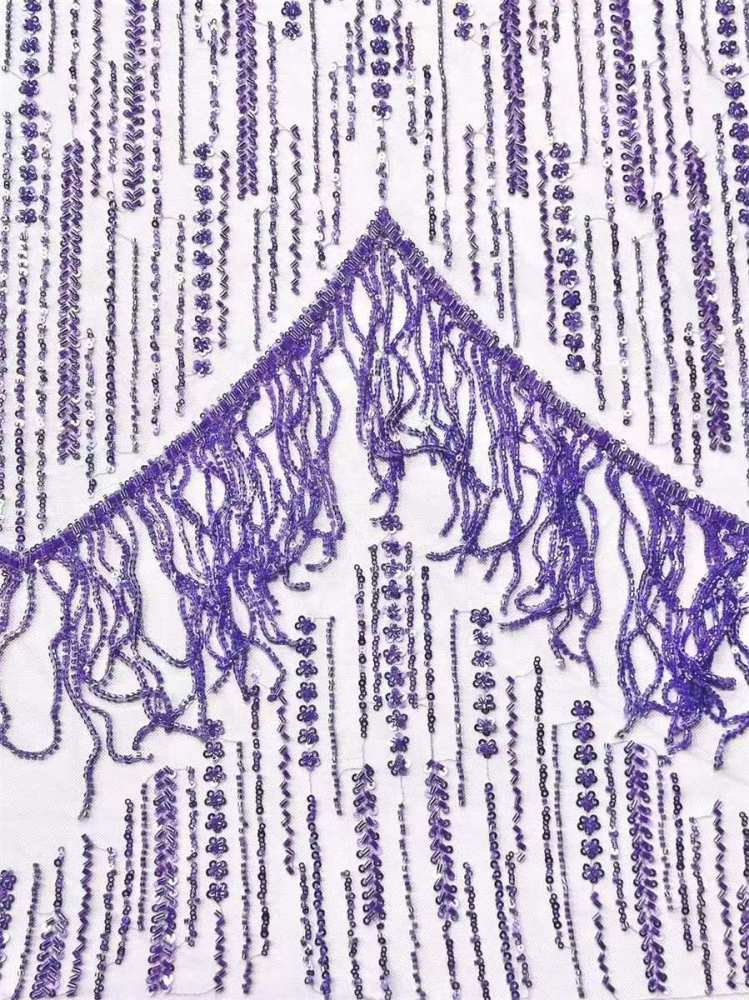 Beaded Tulle Fabric - 5 Yards | COD HN553