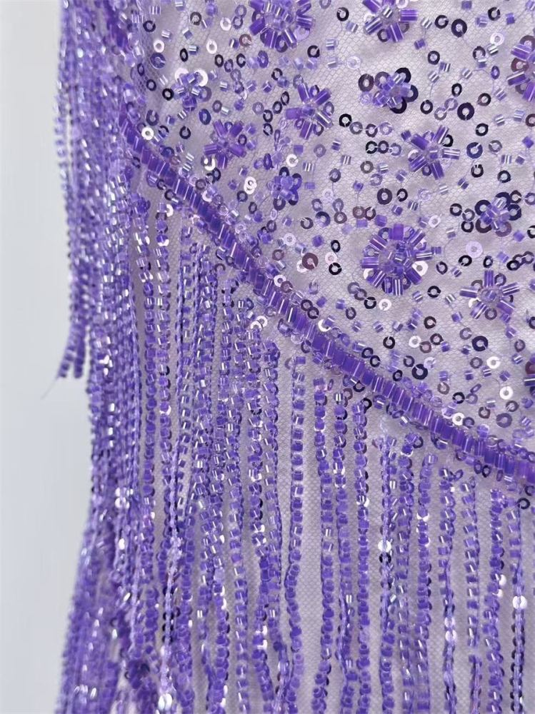 Beaded Tulle Fabric - 5 Yards | COD HN553