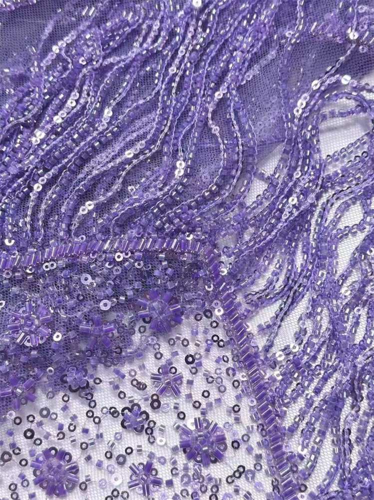Beaded Tulle Fabric - 5 Yards | COD HN553