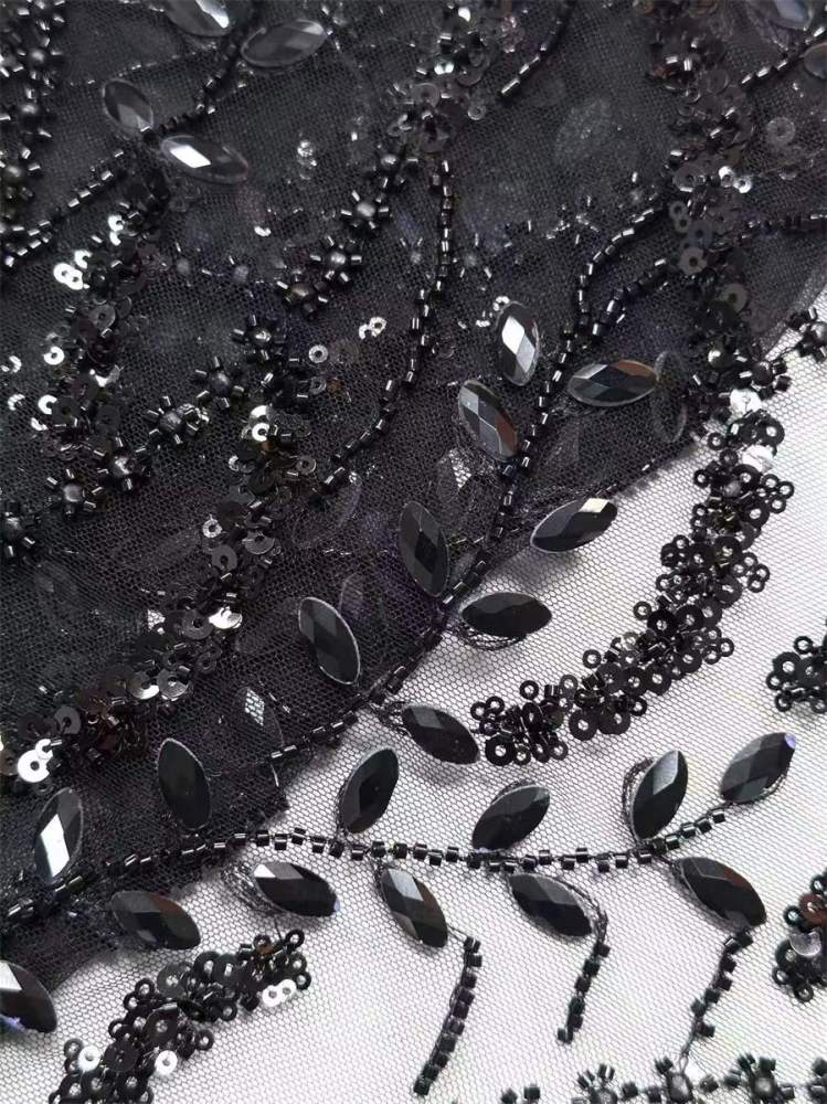 Beaded Tulle Fabric - 5 Yards | COD HN554