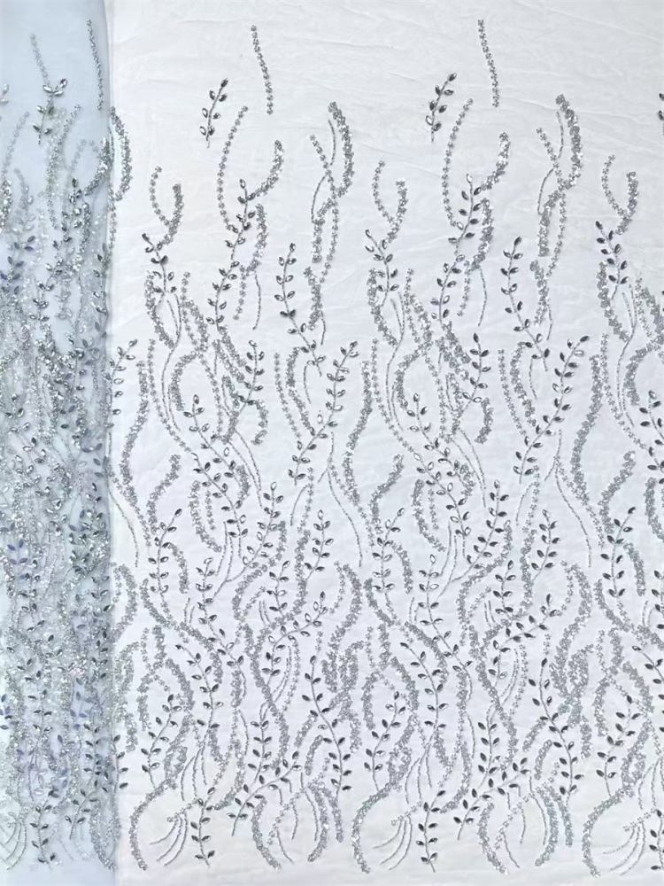 Beaded Tulle Fabric - 5 Yards | COD HN554