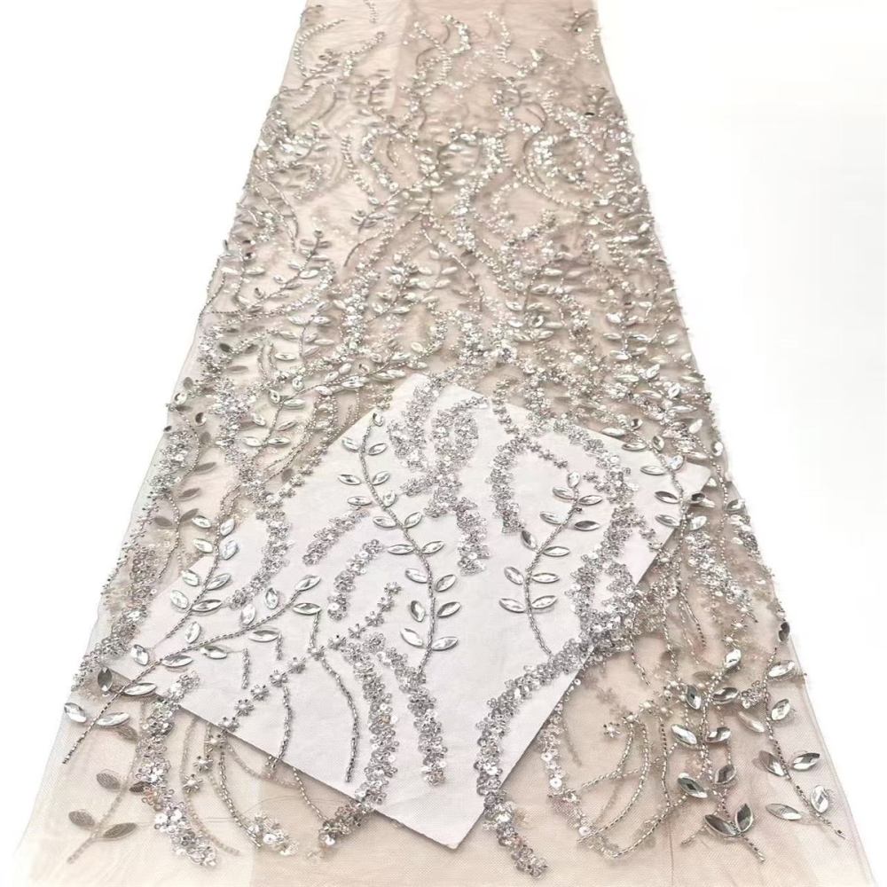 Beaded Tulle Fabric - 5 Yards | COD HN554