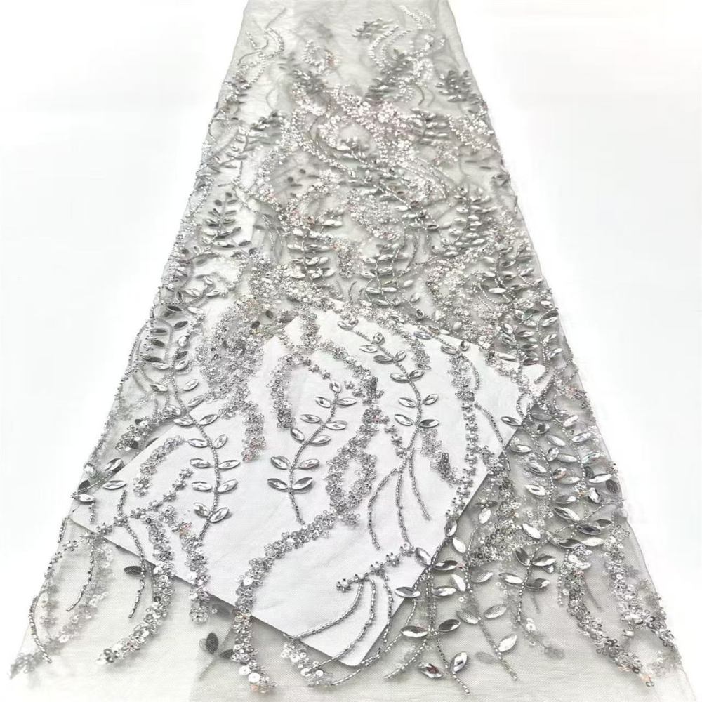 Beaded Tulle Fabric - 5 Yards | COD HN554