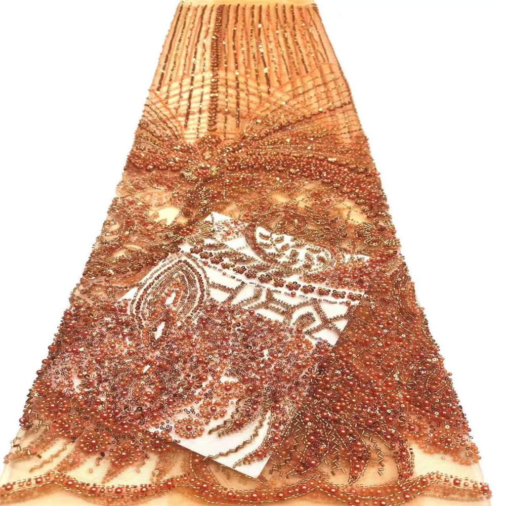 Beaded Tulle Fabric - 5 Yards | COD HN555