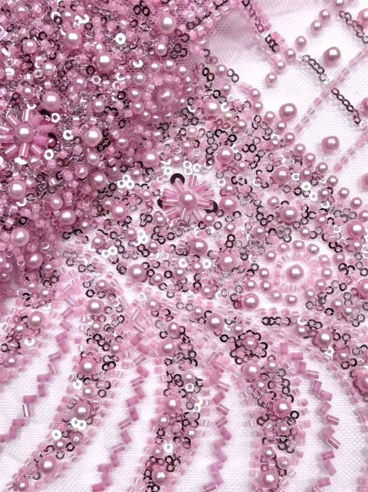 Beaded Tulle Fabric - 5 Yards | COD HN555