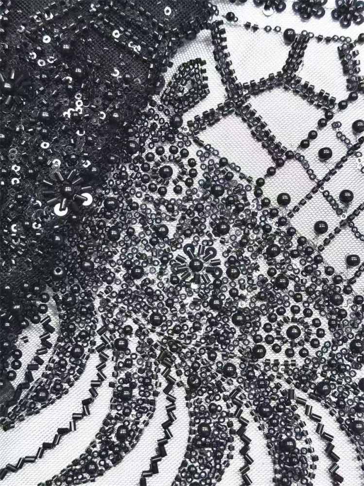 Beaded Tulle Fabric - 5 Yards | COD HN555