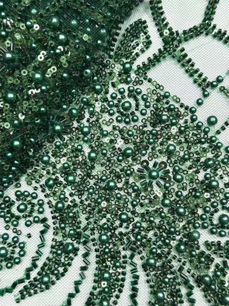 Beaded Tulle Fabric - 5 Yards | COD HN555