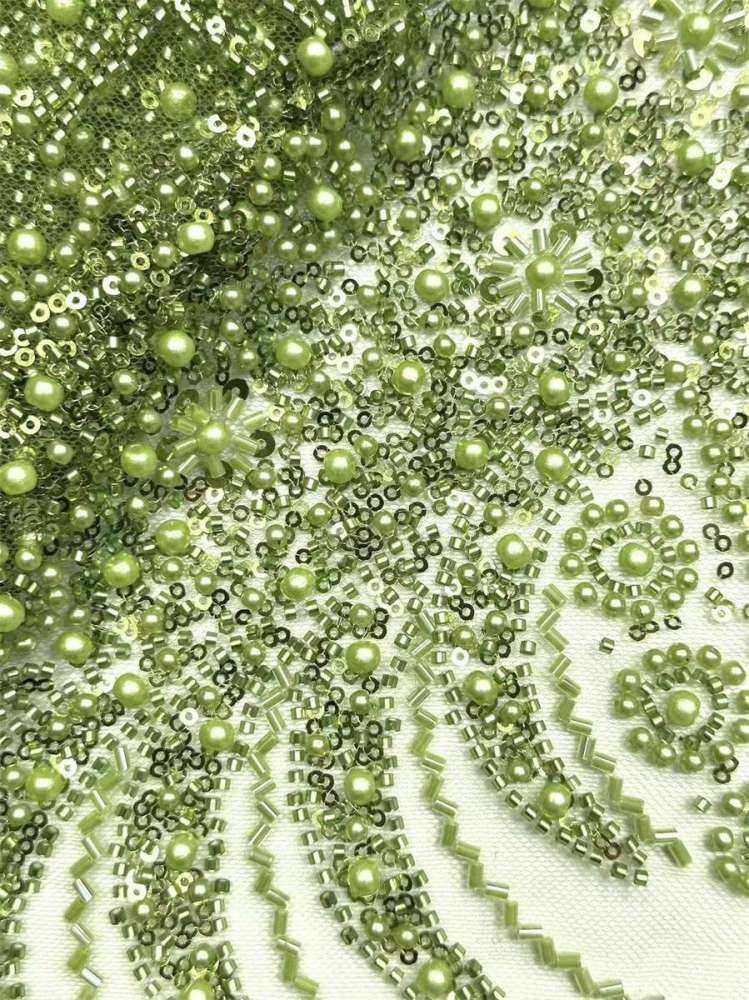 Beaded Tulle Fabric - 5 Yards | COD HN555