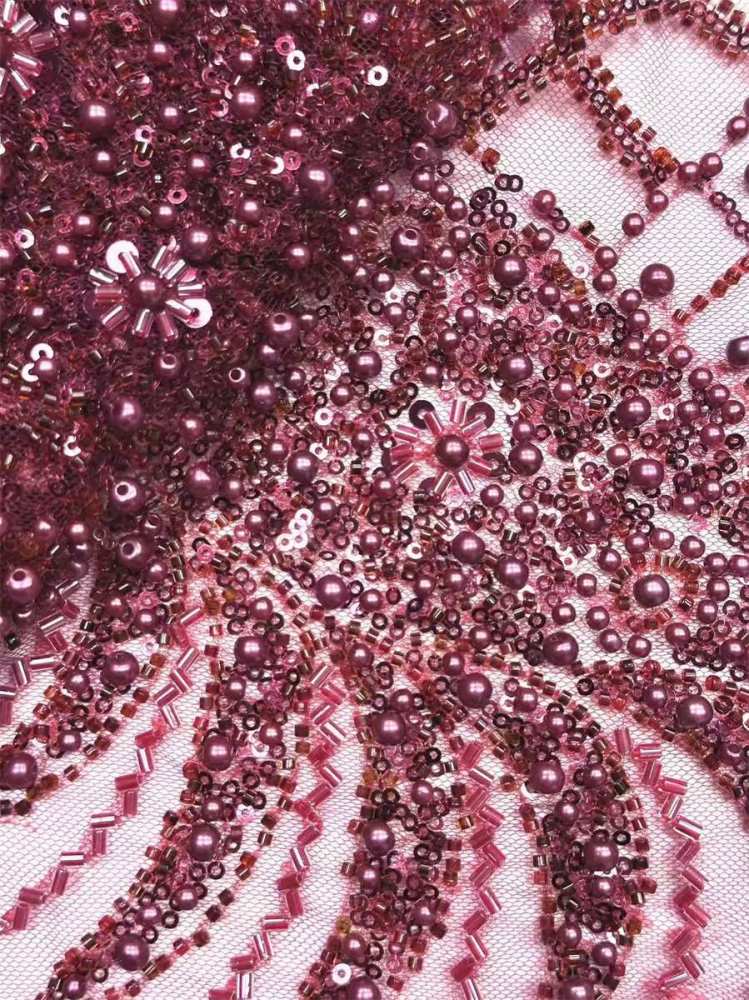 Beaded Tulle Fabric - 5 Yards | COD HN555