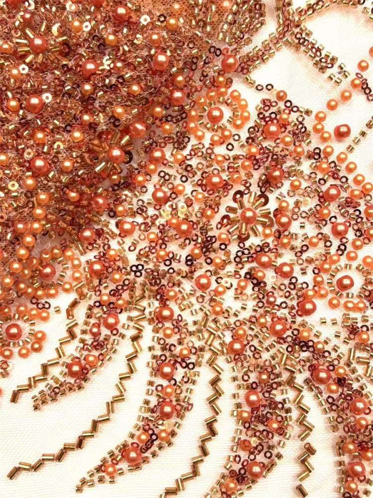 Beaded Tulle Fabric - 5 Yards | COD HN555