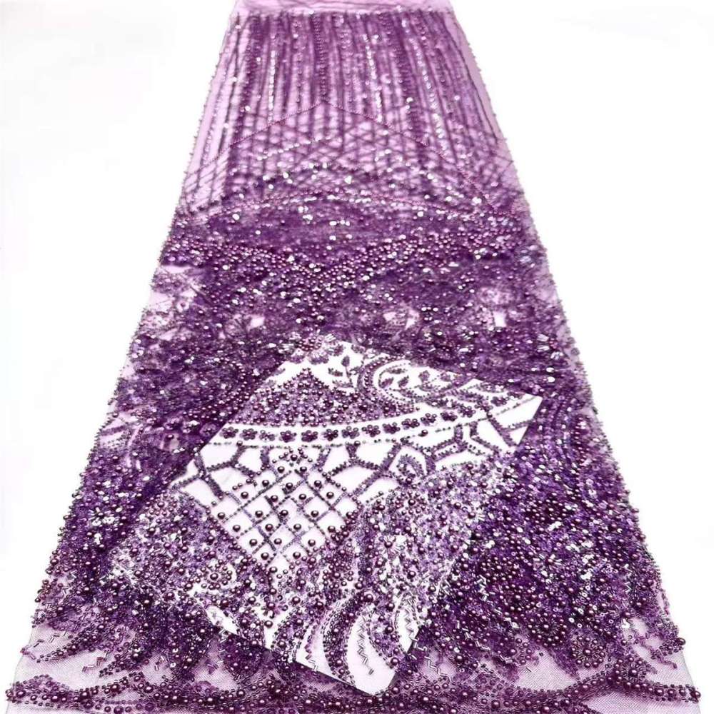 Beaded Tulle Fabric - 5 Yards | COD HN555