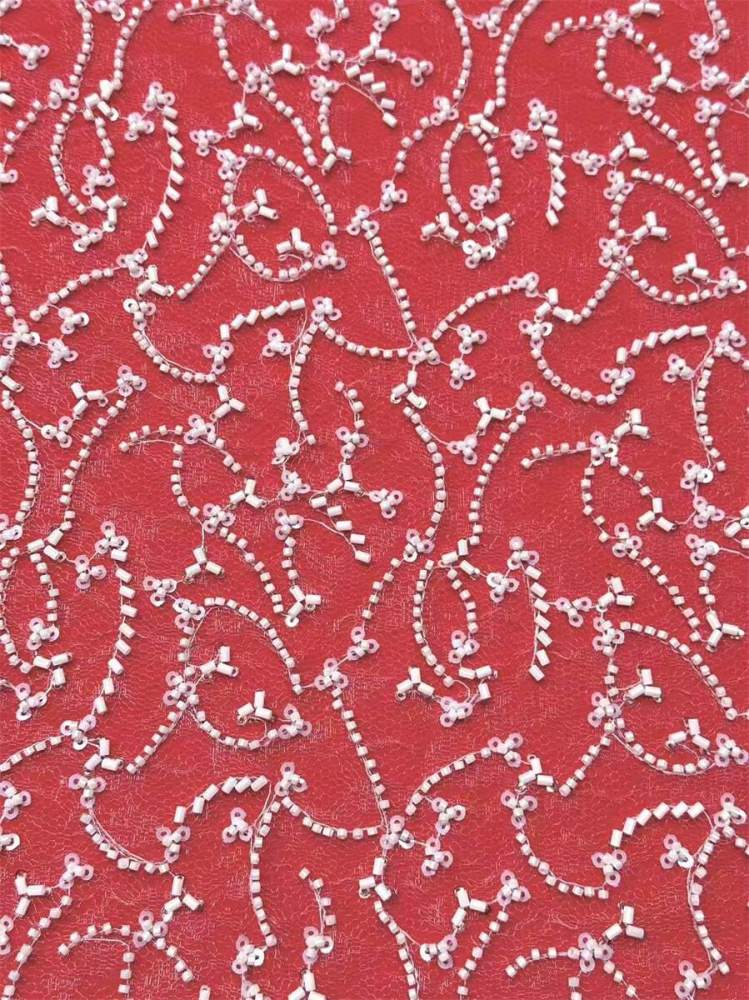 Beaded Tulle Fabric - 5 Yards | COD HN556